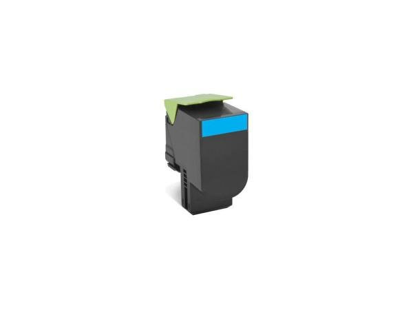 Тонер-Картридж Lexmark 80C8HC0 для CX410/CX510 3000стр голубой Return