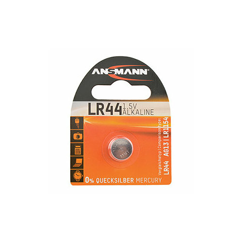 Батарейка ANSMANN Coin cell LR44 / LR1154 / AG13, в упаковке: 1 шт.