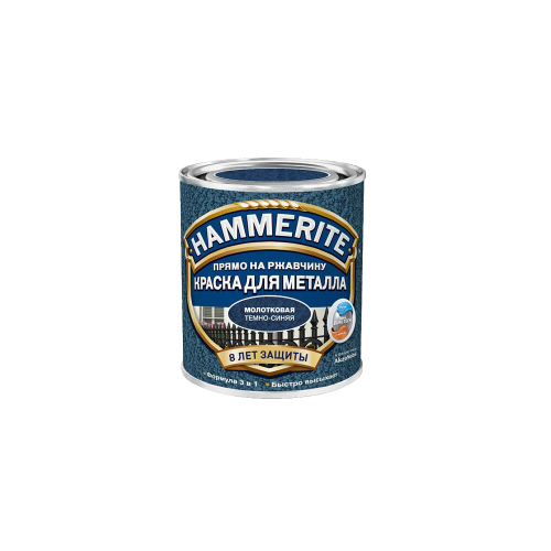 Hammerite Hammerite Эмаль HAMMERED молотковая серая 0,75л краска hammerite молотковая серебряно серая 5 00