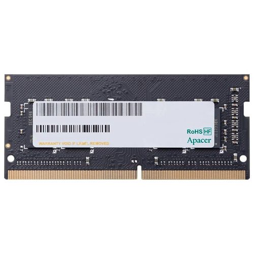 Apacer Оперативная память Apacer DDR4 8GB 3200MHz SO-DIMM PC4-25600 CL19 12V Retail 10248 3 years AS08GGB32CSYBGHES08G21 GSH 275000₽