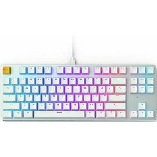Клавиатура проводная Glorious GMMK TKL GLO-GMMK-TKL-BRN-W механическая Gateron Brown клавиш - 87 USB белая 1491300₽