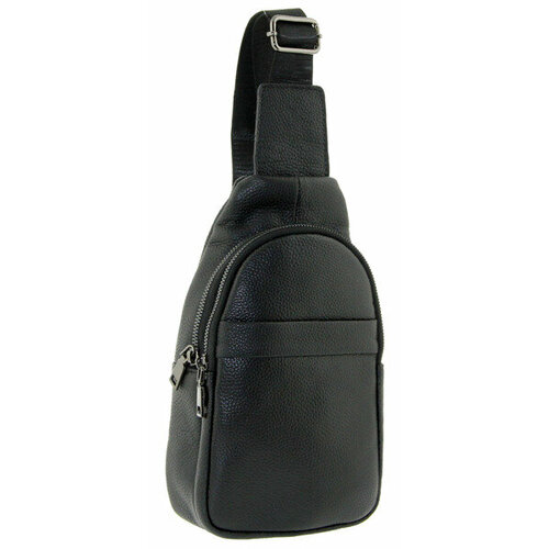 Рюкзак кросс-боди , фактура зернистая, черный рюкзак кросс боди фактура зернистая черный