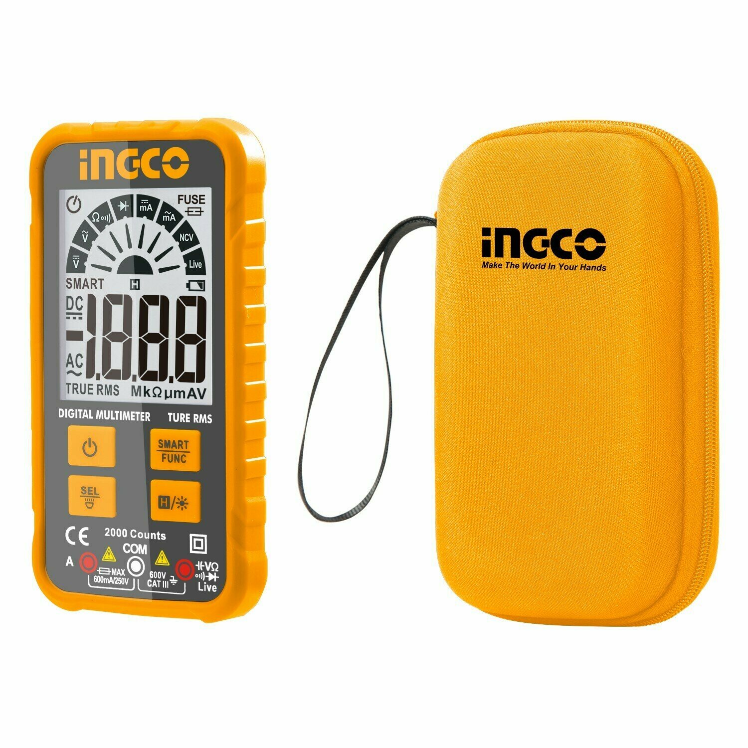 фото Мультиметр цифровой INGCO DM6001, шт INGCO