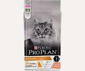 Изображение товара Сухой корм Pro Plan для кошек для поддержания красоты шерсти и здоровья кожи лосось elegant 1,5кг