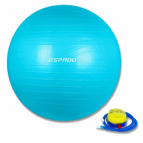 Мяч гимнастический ESPADO 65 см, голубой мяч гимнастический espado 55см зеленый es2111 1 10