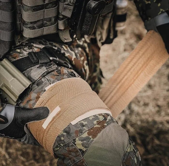 Компрессионный медицинский тактический бандаж RHINO Rescue 6 дюймов оливковый Комплект 15 штук