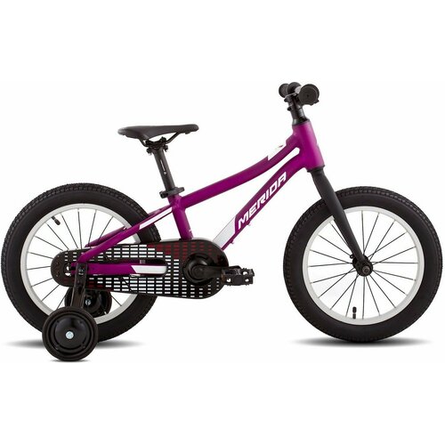 Велосипед Merida Matts J.16+ (2023) (Велосипед Merida Matts J.16+ Рама: One Size MattPurple/White/Red, RU39665) детский велосипед merida matts j 20 eco 2022 20 бежево фиолетовый 120 135 см