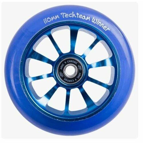 фото Колесо для самоката x-treme 110*24мм, winner blue techteam