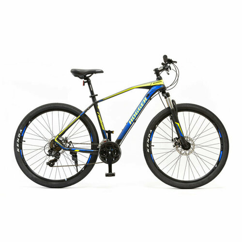 Горный MTB велосипед Hogger Redson 275 D рама 19 черно-синий-желтый 26177₽