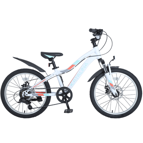 Подростковый горный велосипед TechTeam Katalina 20 disc (2022), белый велосипед techteam millenium 20 зеркальный