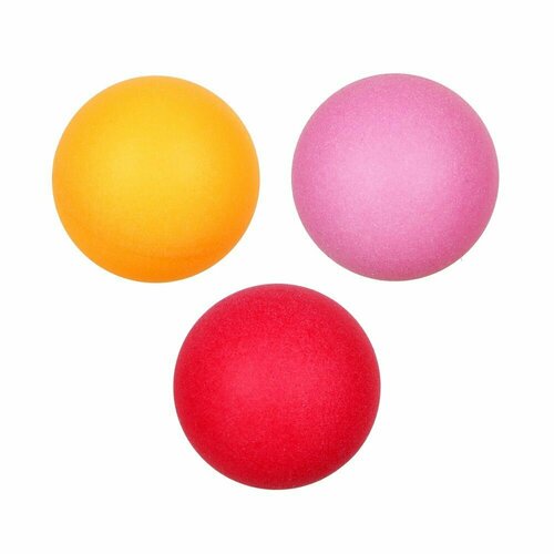 набор для настольного тенниса silapro 132 015 Набор цветных мячей для настолько тенниса 3шт, PP SILAPRO (цвет в ассортименте) (цена за 1 шт.)