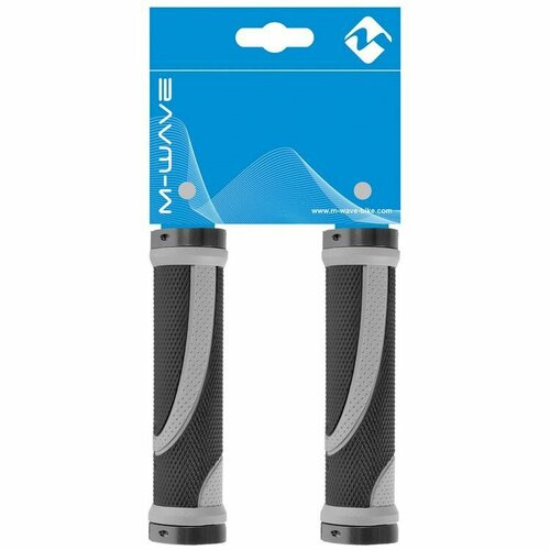 Грипсы M-WAVE Cloud Slick Fix 2, 130 мм с двойным фиксатором грипсы m wave cloud base 2 fix bicycle grips 135mm