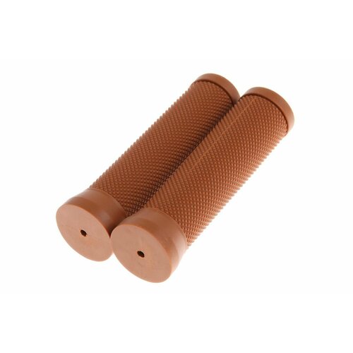 фото Грипсы велосипедные (125mm) (резиновые, коричневый) нет бренда