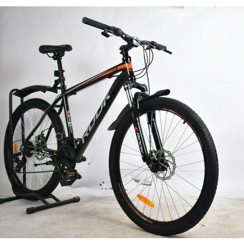 Велосипед 26 ROOK MA262D (DISK) (ALU рама) (24-ск.) черный/серебристый (рама 18)