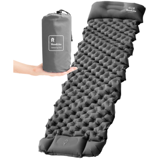фото Коврик ROADLIKE надувной туристический Summit, серый