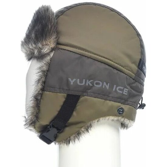 Шапка-ушанка Huntsman Yukon Ice цвет хаки ткань Breathable (размер 58-60)