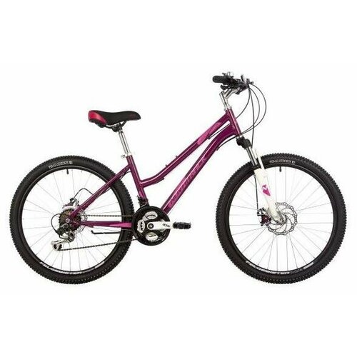 велосипед novatrack 20 novara фиолетовый ty21 ts38 sg 6si v brake Подростковый Горный (MTB) велосипед Novatrack Jenny Pro 24 (2023) 14 AND quot 24SHD. JENNYPRO.14CH23 (вишневый)