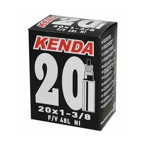 Велокамера Kenda 20x1.3/8, f/v-48 мм велокамера kenda 26 x2 35 2 75 extreme стенка 1 20 мм a v 512685