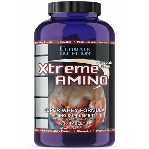 Аминокислоты Ultimate Nutrition Xtreme Amino Super 330 жевательных таблеток, Шоколад
