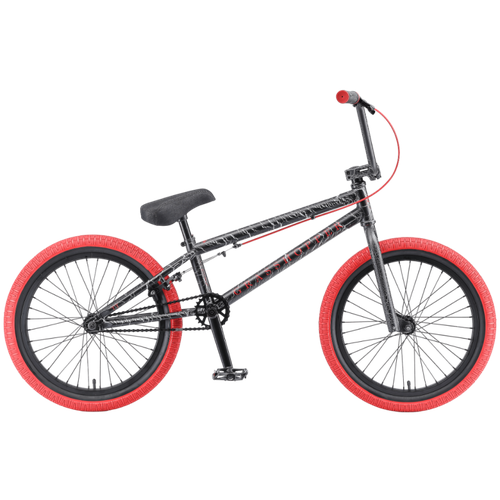 фото Велосипед bmx tech team grasshoper (2023), черный/красный techteam