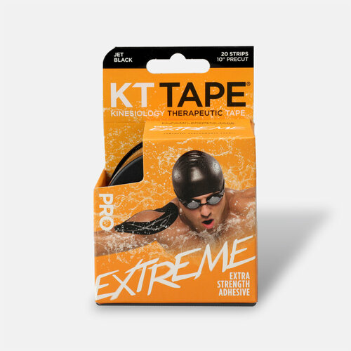 фото Кинезиотейп kt tape pro extreme, синтетическая основа, 20 полосок 25 х 5 см, цвет titan tan