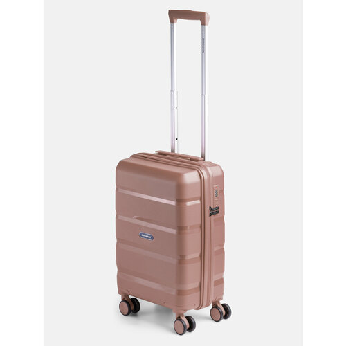 фото Чемодан mironpan, 35 л, размер s, бежевый