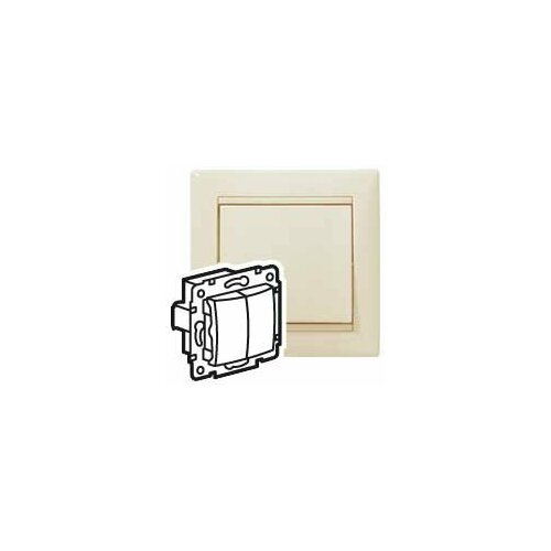фото Legrand (легранд) кнопка двухклавишная слоновая кость, valena 774118