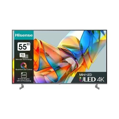Телевизор Hisense 55U6KQ темно серый 8186300₽