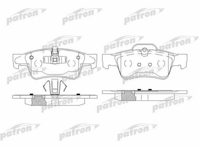 Колодки тормозные дисковые задн MERCEDES-BENZ: GL-CLASS 06-, M-CLASS 05-, R-CLASS 06- PBP1831