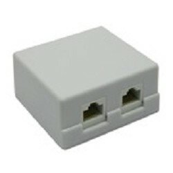 5bites Монтажное оборудование LY-SB02-A Розетка внешняя RJ-45 5e кат, 2порт.