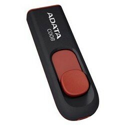 AData флеш-накопитель 64Gb С008 AC008-64G-RKD, черно-красный