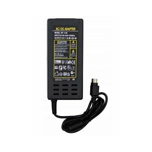 Блок питания для монитора LCD 4 pin (male), 12V, 5A, 60W без сетевого кабеля