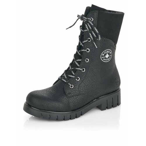 фото Ботинки rieker, размер 38, черный
