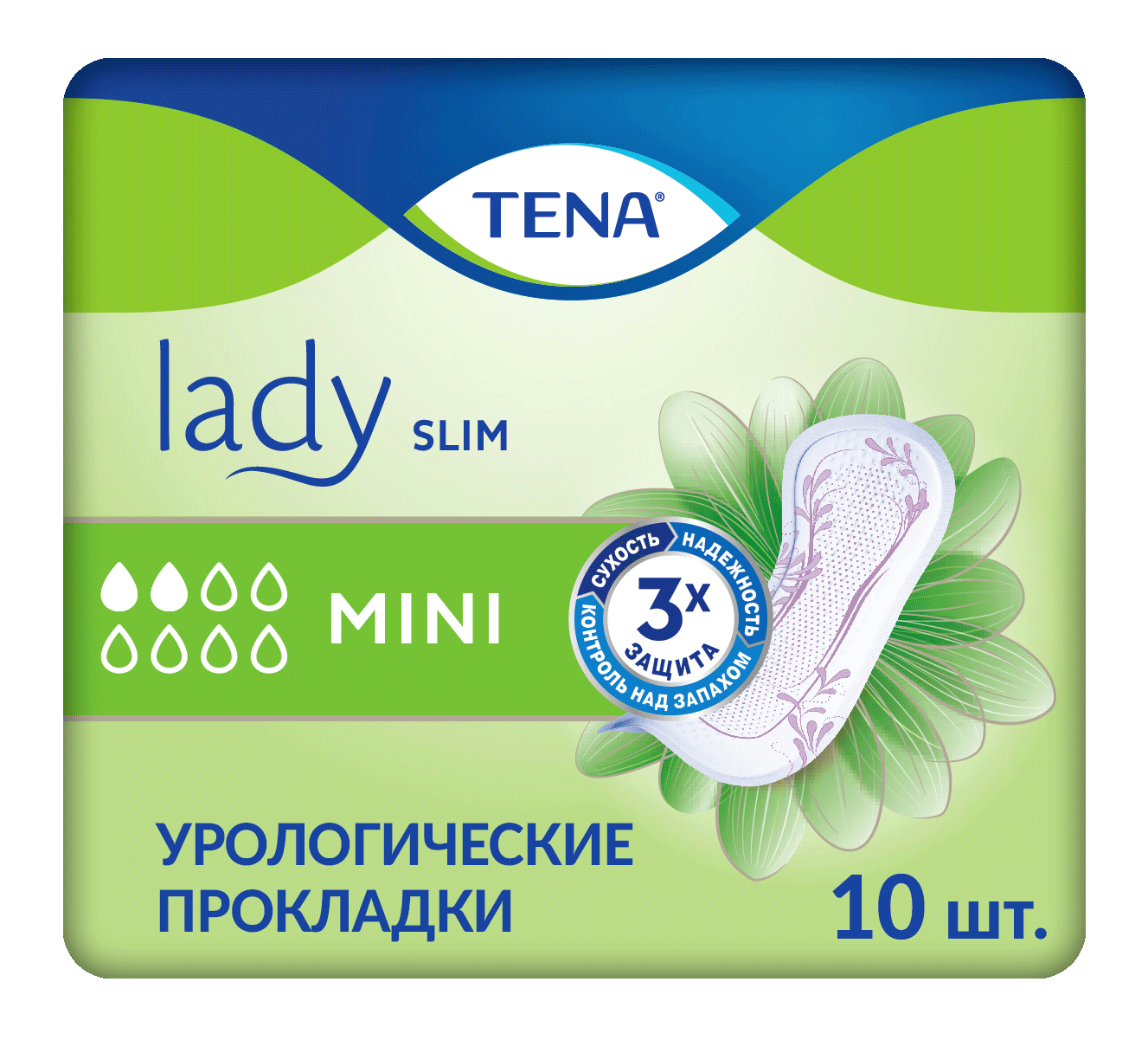 Прокладки урологические Tena Lady Slim Mini, 10 шт