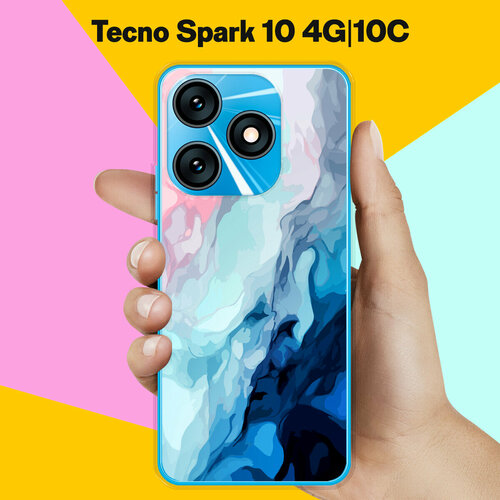 Силиконовый чехол на Tecno Spark 10 4G / Tecno Spark 10C Акварель / для Текно Спарк 10 4 Джи / Текно Спарк 10С силиконовый чехол на tecno spark 10 4g tecno spark 10c красные сердца для текно спарк 10 4 джи текно спарк 10с