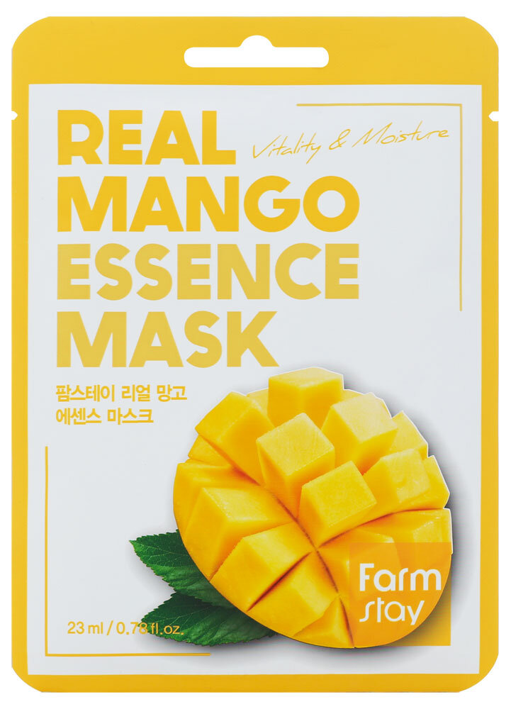 Маска для лица FarmStay с экстрактом манго тканевая, 23 мл