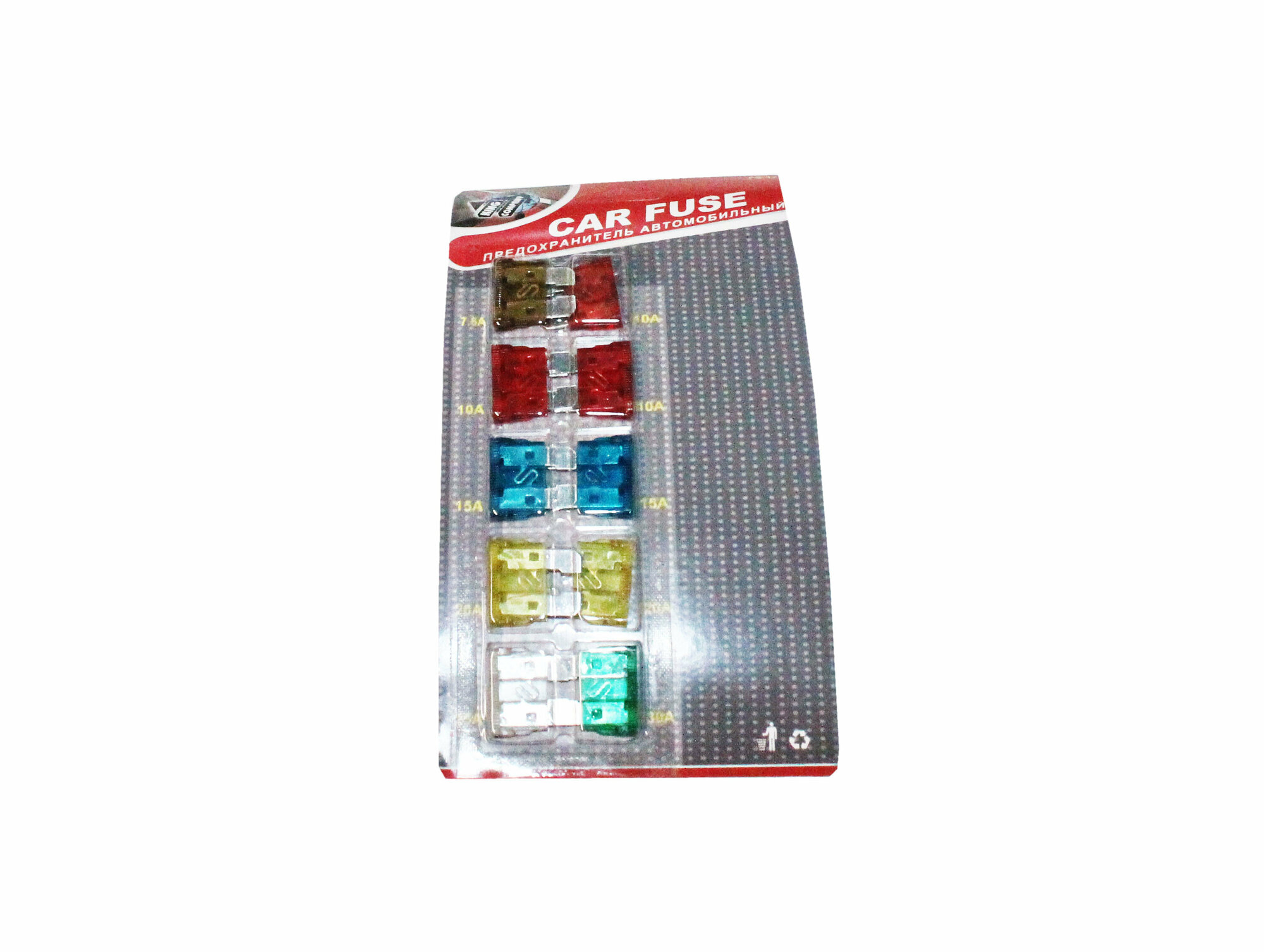 фото Предохранитель плоский (7,5А,2х10А,2х15A,2х20A,2x25A,30А) (King Company)