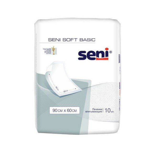 Пеленки (простыни) впитывающие одноразовые "seni": пеленки seni soft basic 90 x 60 см по 30 шт ООО Белла - фото №18