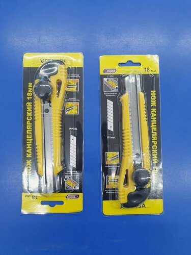 Изображение товара Нож канцелярский 18мм на блистере