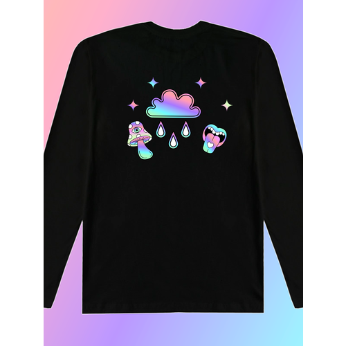 фото Лонгслив, размер 3xl, черный aniclot