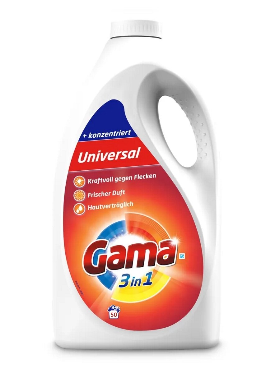 Универсальный гель для стирки Gama Universal 3в1 2,5 литра