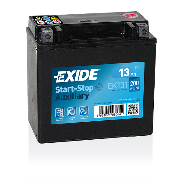 Аккумулятор мото EXIDE EK131 AGM Start-Stop 150x87x145