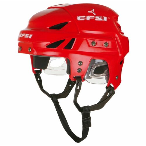 фото Хоккейный шлем игрока efsi, красный, размер м (54-57см) эфси