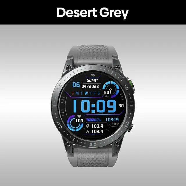 Смарт часы Zeblaze Ares 3 Pro (AMOLED Display Bluetooth звонки Уведомления IP68) черные