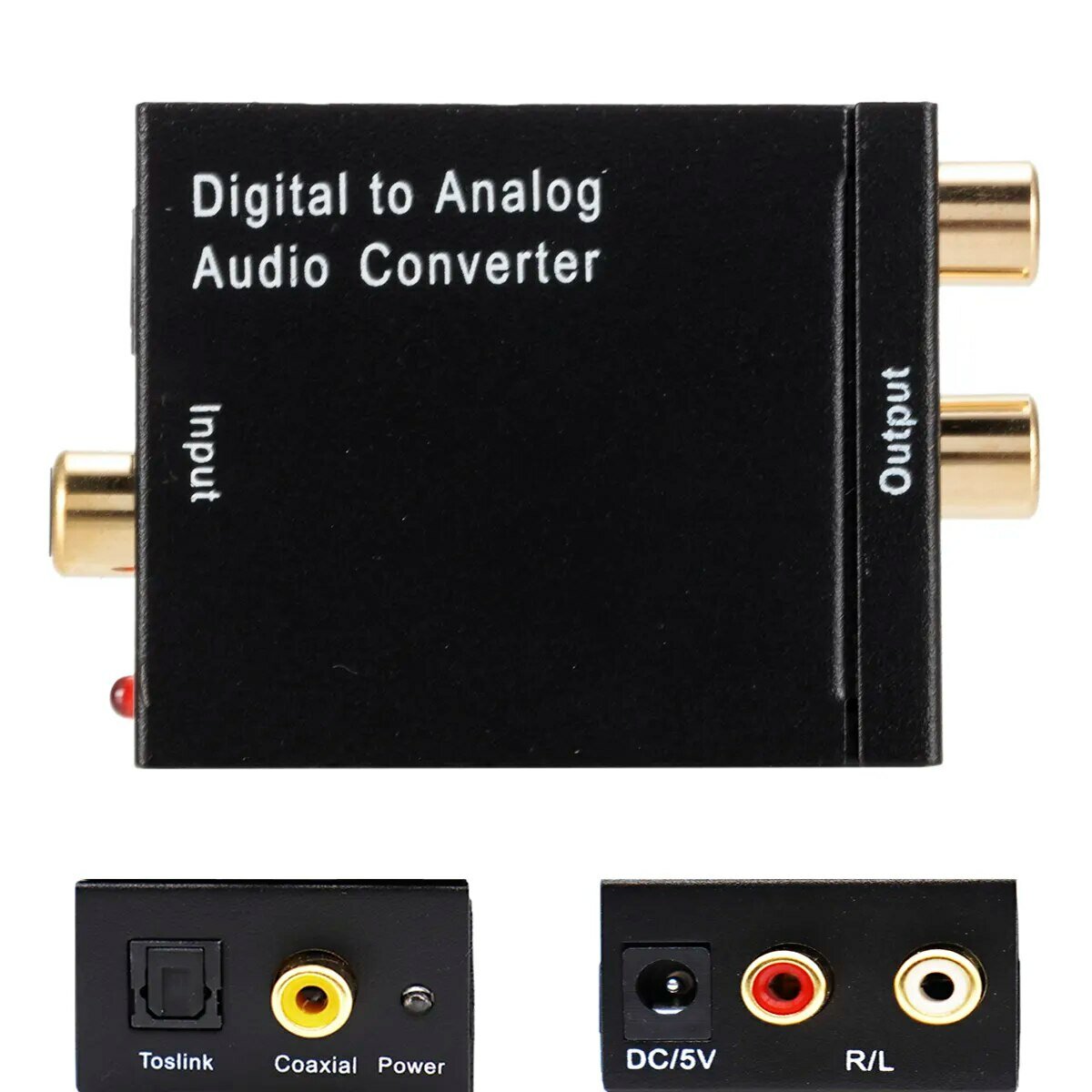 Аудиоконвертер адаптер AV Converter Toslink С ( С цифрового coaxial / toslink в аналоговый AV аудио сигнал )