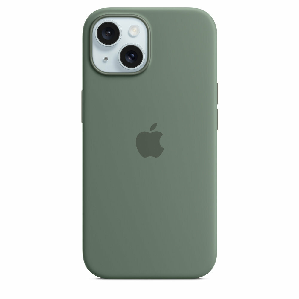 Чехол оригинальный Apple для Iphone 15 Silicone Case - Cypress - фото №1