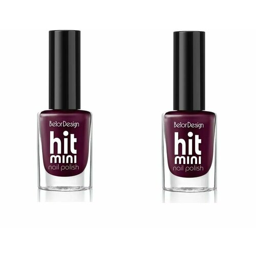 Лак для ногтей BELOR DESIGN Mini HIT (6мл), Тон 035 бургунди х 2шт