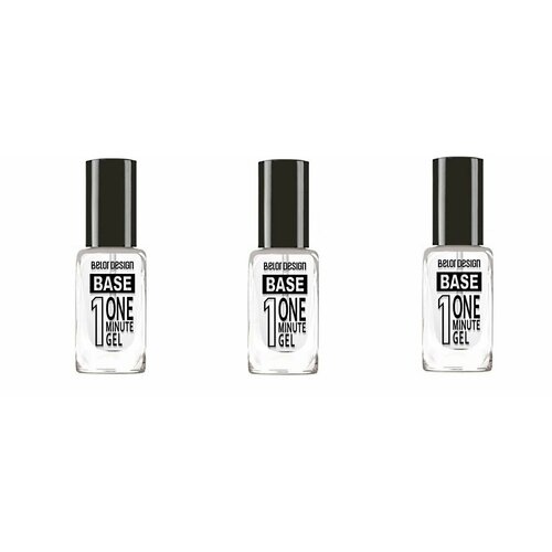 Основа с гель-эффектом Belor Design One minute gel Base, 10 мл х 3шт