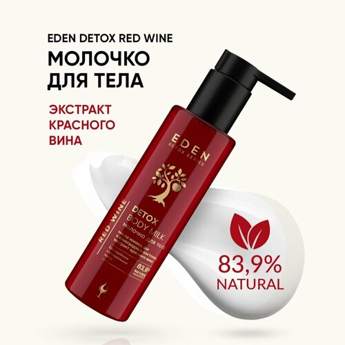 Молочко для тела EDEN DETOX питательное с экстрактом красного вина 200 мл молочко для тела eden detox red wine с экстрактом красного вина 200 мл