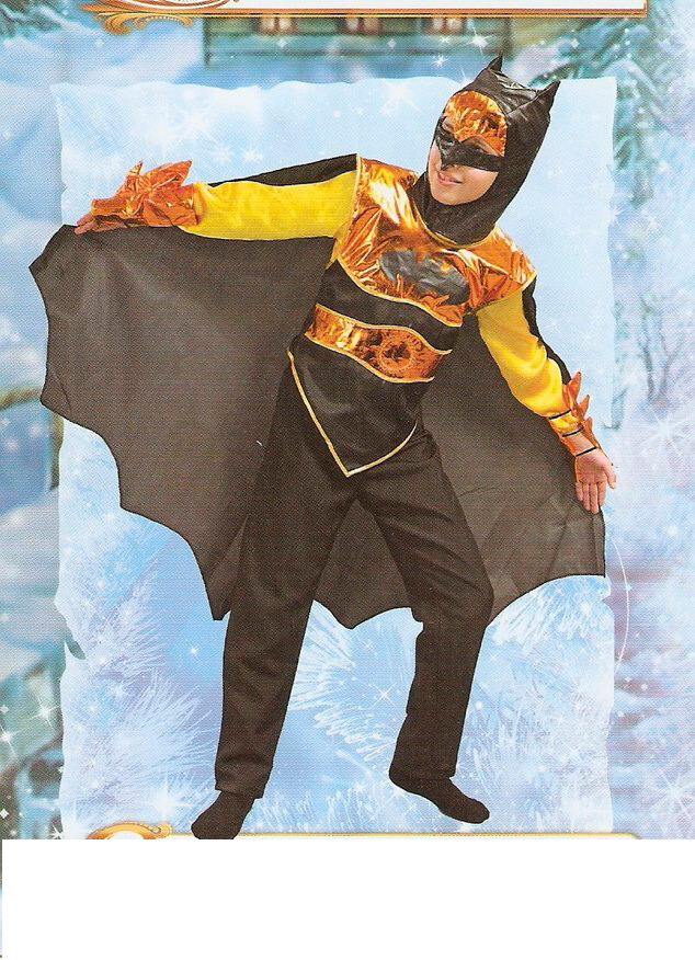 Детский карнавальный костюм Бэтмен, рост 134 см